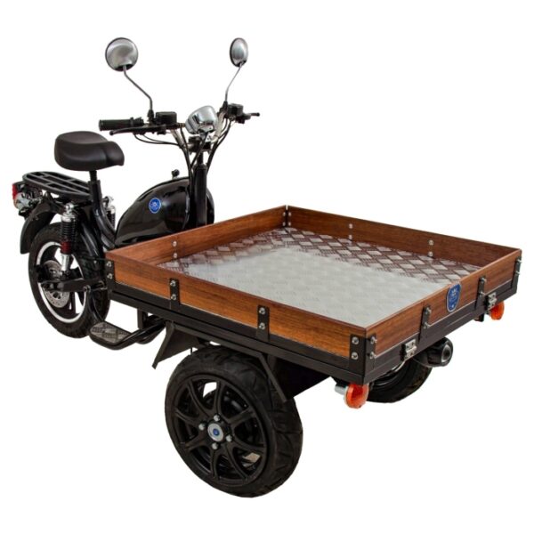 Elektrisk Flakmoped MGB Delivery Framhjulsdriven Svart 45 km/h Klass 1